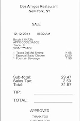 album receipts generator